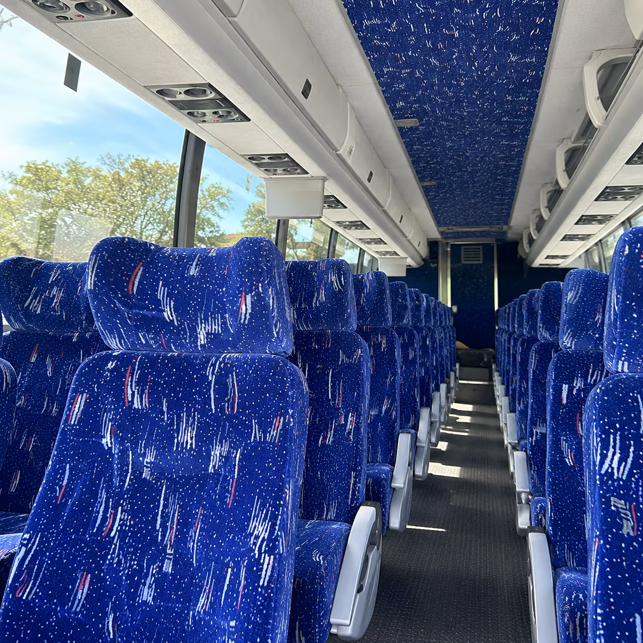 hamden charter bus interior