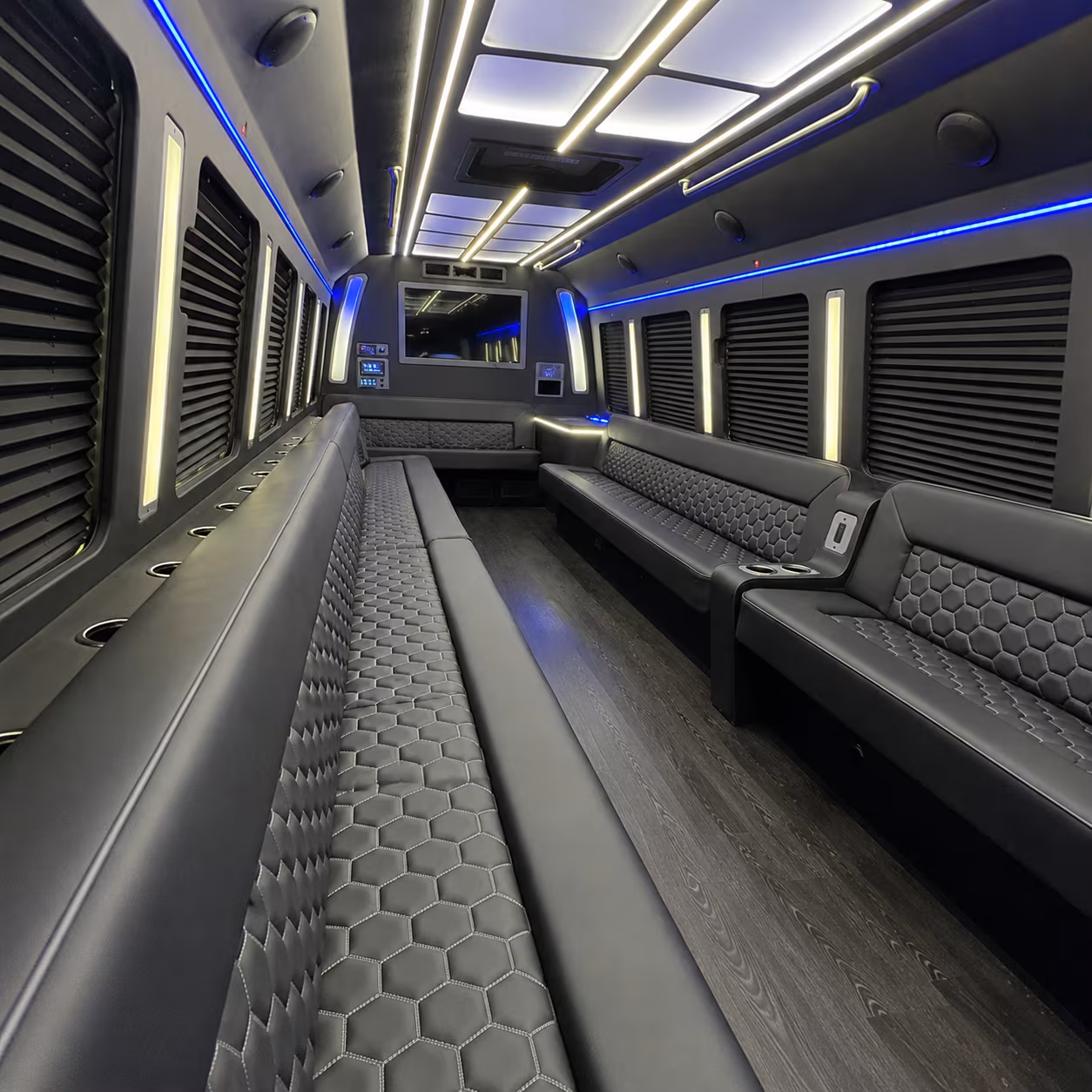 hamden party bus rental interior
