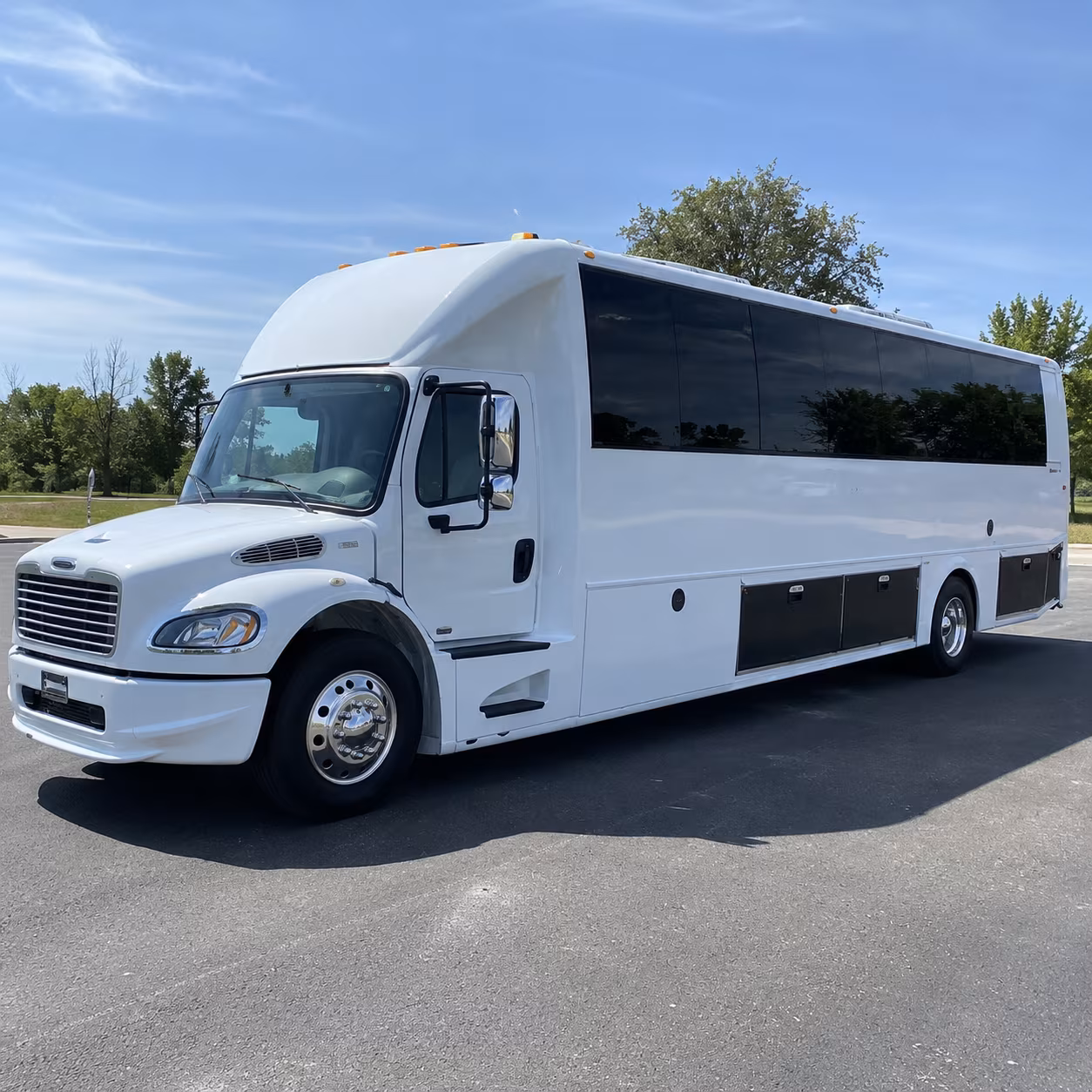 milford 40 passenger party bus