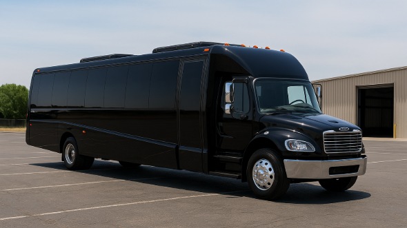 Exterior of Charter Bus Company Hamden's 15 Passenger Minibus in Hamden