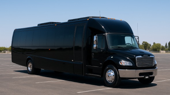 Exterior of Charter Bus Company Hamden's 18 Passenger Minibus in Hamden