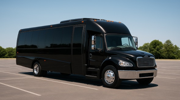 Exterior of Charter Bus Company Hamden's 30 Passenger Minibus in Hamden