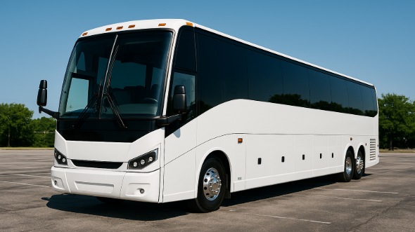 Exterior of Charter Bus Company Hamden's 55 Passenger Charter Bus in Hamden