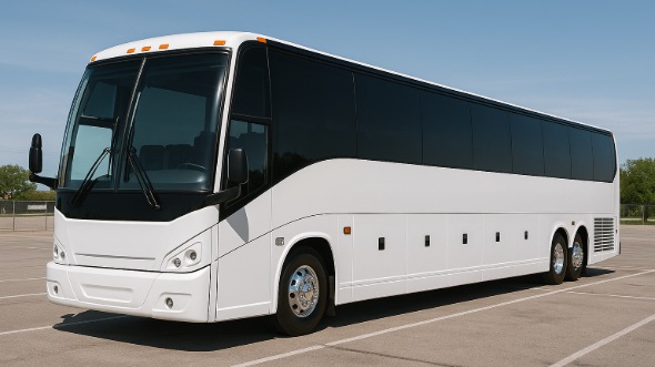 Exterior of Charter Bus Company Hamden's 56 Passenger Charter Bus in Hamden