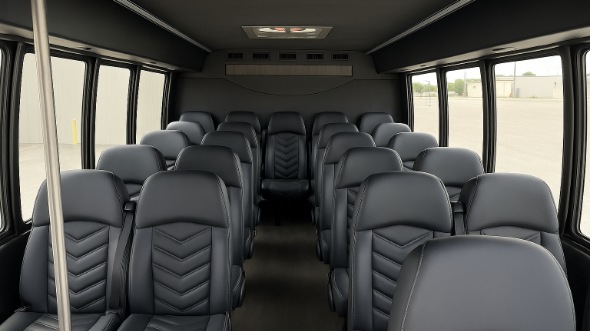 hamden 28 passenger minibus inside