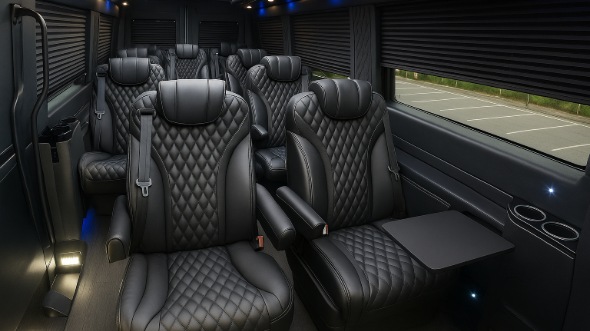 hamden sprinter van with driver inside