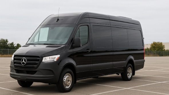 Exterior of Charter Bus Company Hamden's Sprinter Van Rental With Driver in Hamden
